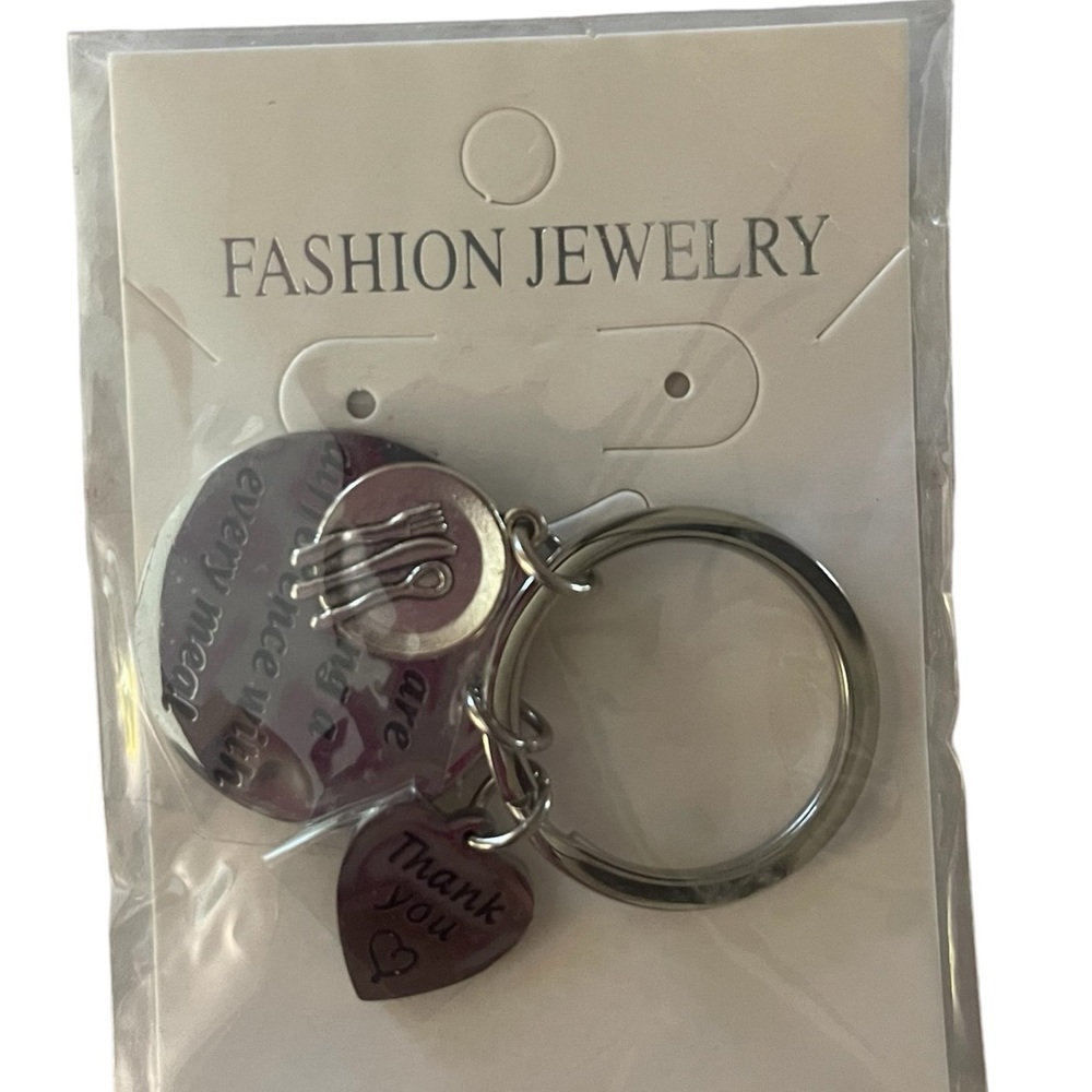 NWT Fashion Jewelry “You Are Making A Difference With‎ Every Meal” Key Holder